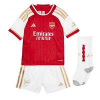 Fotbalové Dres Arsenal Gabriel Jesus #9 Dětské Domácí 2023-24 Krátký Rukáv (+ trenýrky)